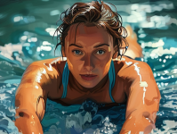 游泳锻炼，水中的健身艺术，健身，探索游泳锻炼的益处与艺术